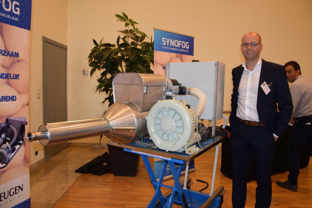 Met de Synofog, een elektrothermische vernevelaar, kunnen kiemremmers met hoog en laag vlampunt 
worden toegepast, en dus
ook 1,4Sight.