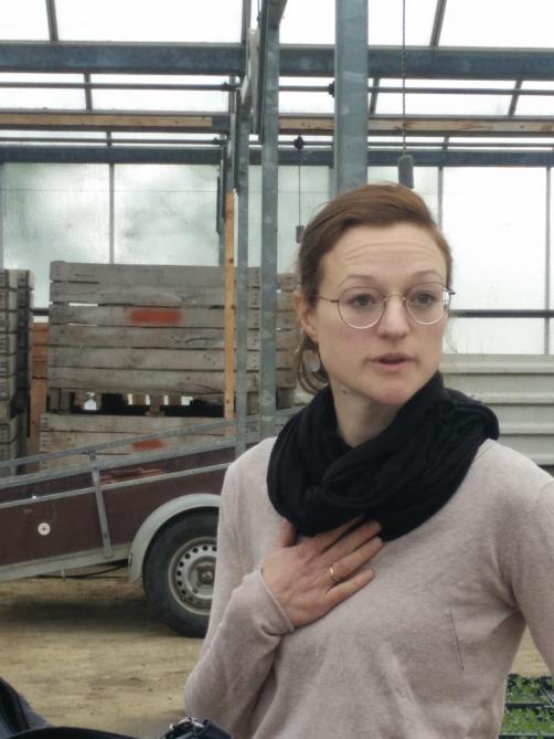Melkveehoudster Tineke De Schutter uit Kapellen deed een beroep op Ellen Vos om meer tijd te winnen.