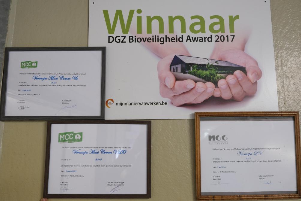Pieter en Evelien ontvingen al 3 MCC-diploma’s en de DGZ Bioveiligheid Award.