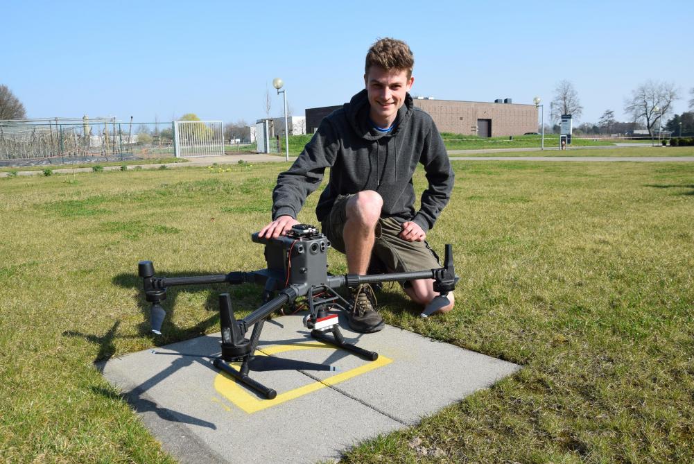 Alexander Hoes dook voor zijn eindwerk in de wereld van de  unmanned aircrafts  (UA).