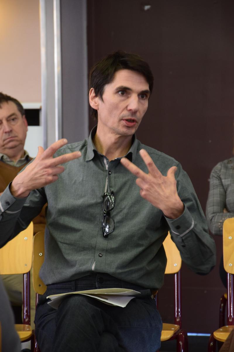 Kurt Sannen (BioForum) verdedigt de zachte waarden van biolandbouw.