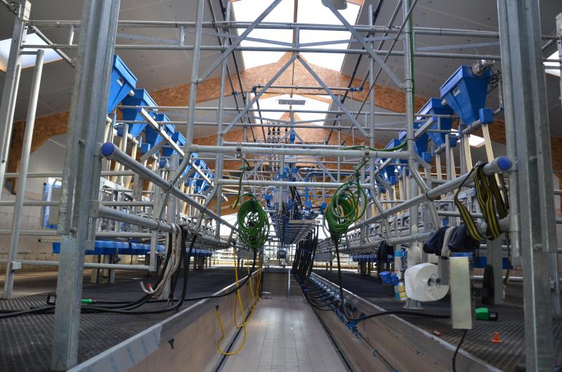 Er werd gekozen voor een melkstal in plaats van een melkrobot en dit omwille van economische redenen, maar ook om organisatorische redenen.