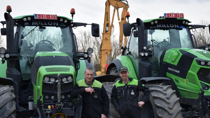 Wim Millon en Philip Stroeykens (beter gekend als de witte) de drijvende kracht en geestelijke vader van de zelfbouw silagewagen.