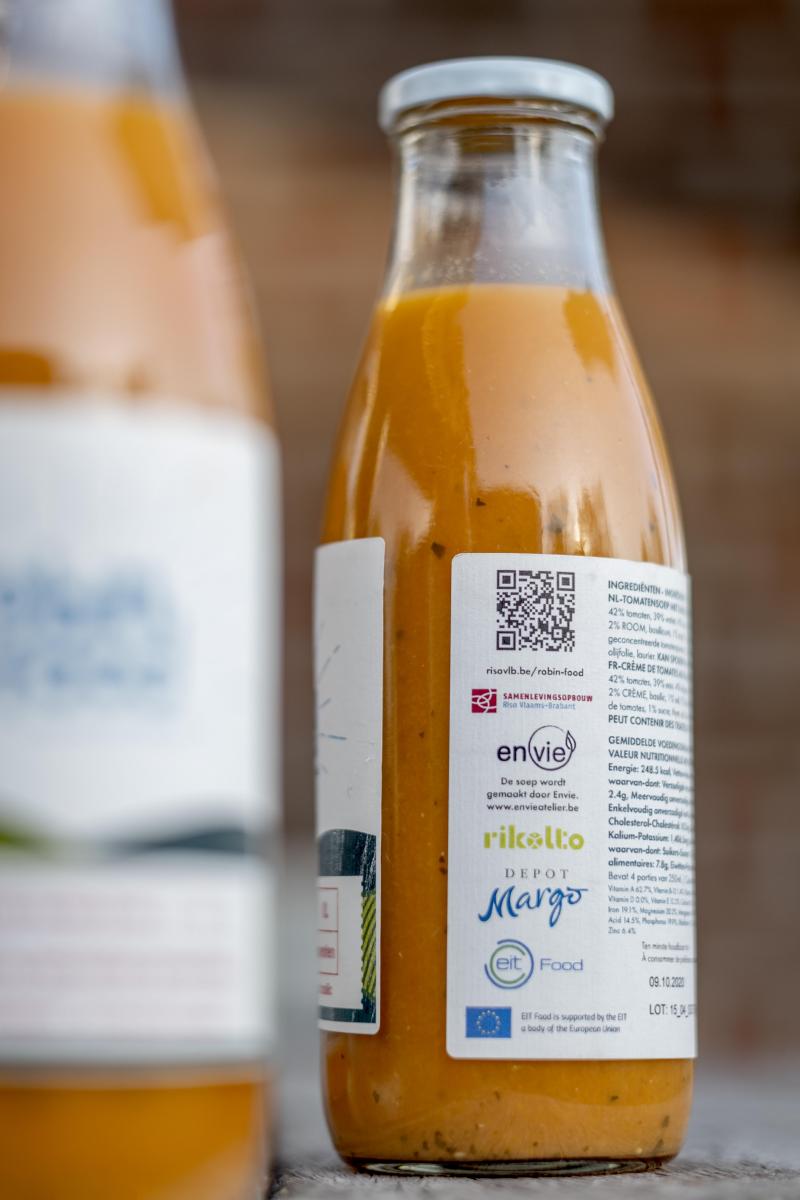 Dat het project rond Robin Food in een recordtijd tot stand kwam, was mogelijk met de investering van EIT Food, het Europese Instituut voor Innovatie en Technologie in Voeding.