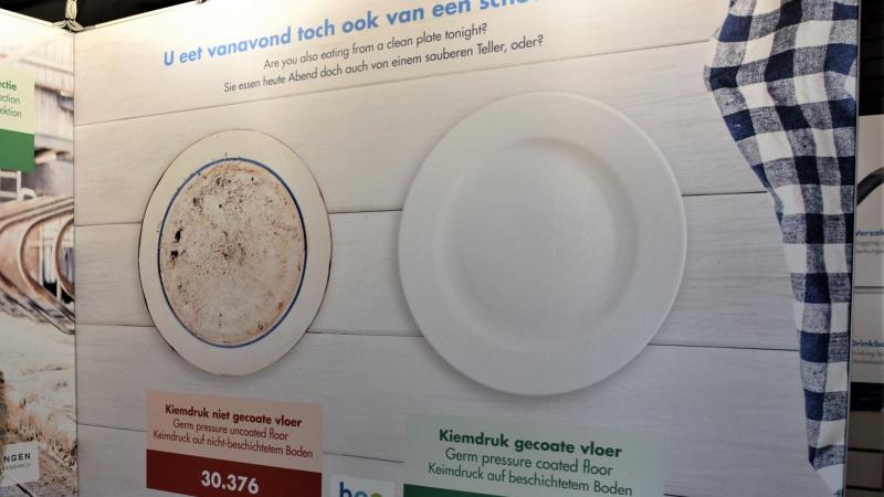 MS Schippers confronteert de bezoekers met hun eigen maaltijden.  Jij eet toch ook graag van een schoon bord?”