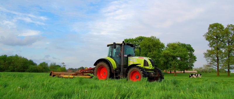 Wees waakzaam voor wild en kadavers tijdens het schudden, harken en oprapen van het gras.