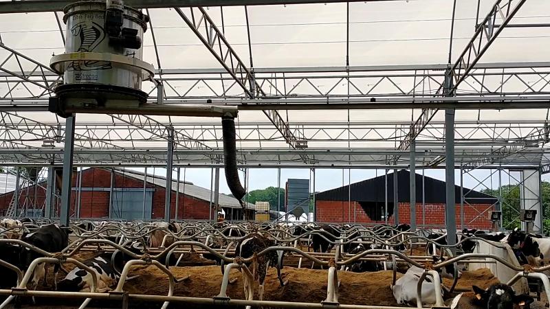 Automatische toediening van de dikke fractie.