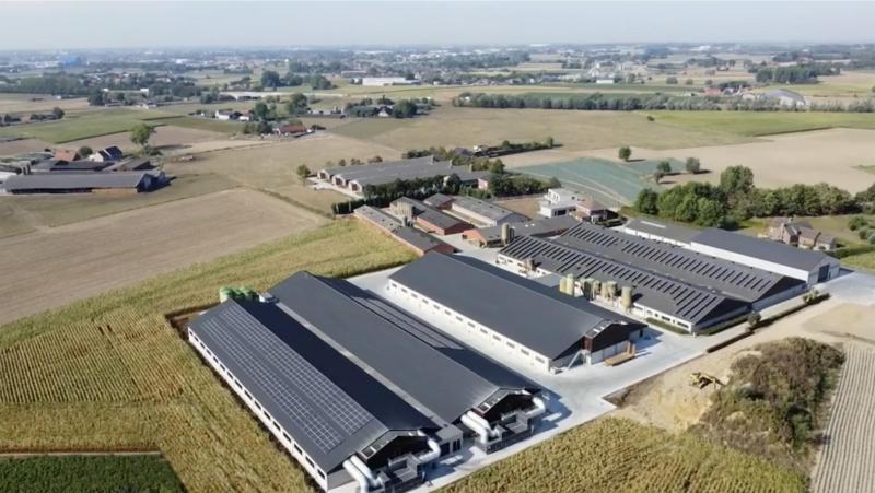 Luchtbeeld van de thuislocatie in Koolskamp.