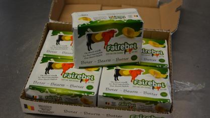 De Fairebel-boter wordt verkocht in pakjes van 250 gram.