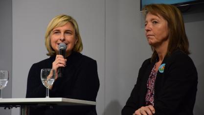 CD&V en Boerenbond weten elkaar vaak goed te vinden. Op de foto een debat tijdens Agriflanders met CD&V-kopstuk Hilde Crevits en Boerenbondvoorzitter Sonja De Becker.