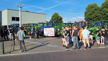 Het spontane boerenprotest begon in het Turnhoutse Vennengebied en kreeg navolging op verschillende plaatsen in Vlaanderen.