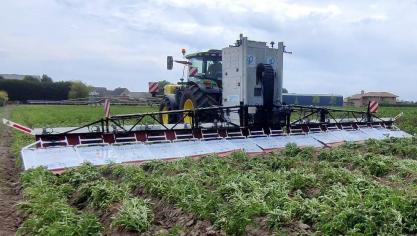 De Nucrop elektrische loofdodingstechniek won de Bronzen Sikkel op de ATH beurs.