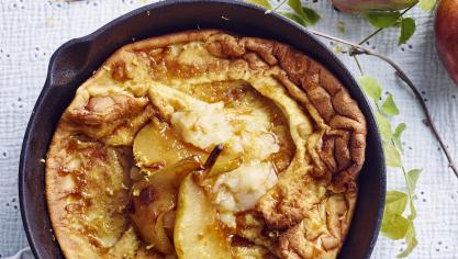 Dutch baby met gekarameliseerde peer en perencompote (1)
