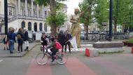 In het verleden voerden boeren en enkele sympathisanten voor het gerechtsgebouw aan het Koophandelsplein actie rond de zaak Huts.