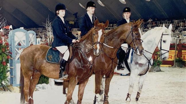 Een mooi moment was het winnen van de Lugano Cup met drie zelfgefokte paarden 
(v. Lys de Darmen) en bereden door de kinderen: Hilde, Wim en Tom.