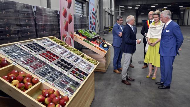 Belgisch vorstenpaar bezocht BelOrta bij de start van het hoogseizoen Belgisch zachtfruit