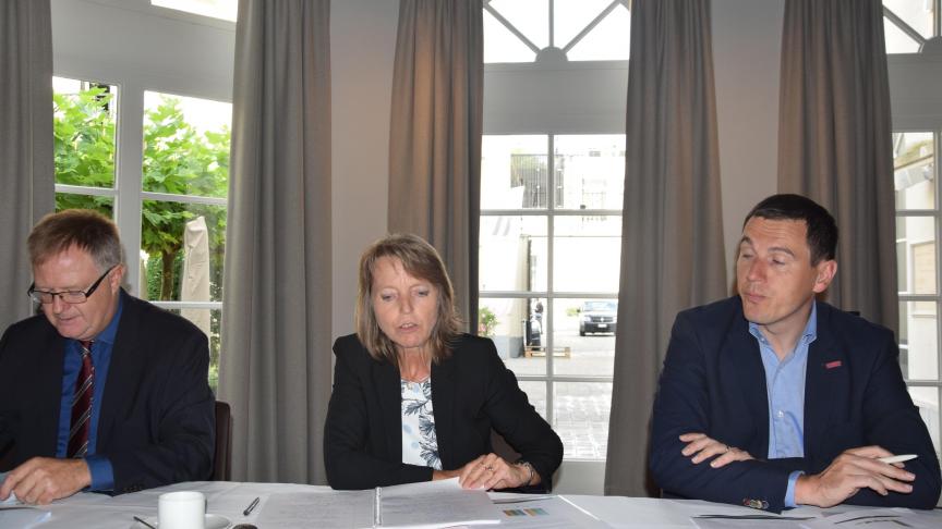 Boerenbond-voorzitter Sonja De Becker overliep de economische resultaten van de Vlaamse land- en tuinbouw.