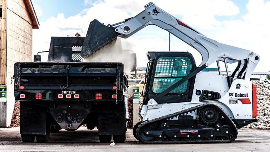 Niet alleen comfort, maar ook hefvermogen nam toe bij de Bobcat T870.
