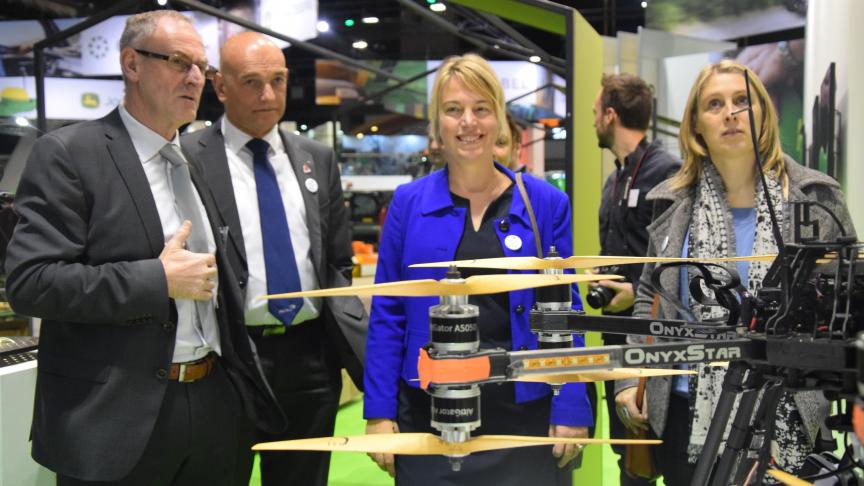 Ook op de stand van het Departement Landbouw en Visserij werd aandacht geschonken aan precisielandbouw/digital farming.