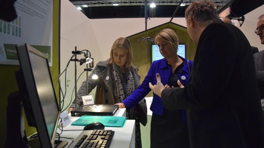Op de stand van het Departement Landbouw en Visserij.
