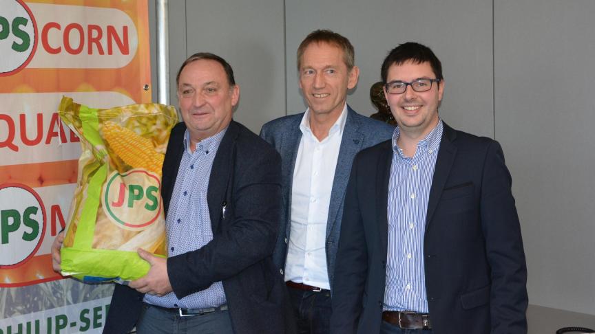 Voor Joris Vanmeirhaeghe, Willy geiregat en Jean-Philippe Jorion (v.l.n.r.) is de lancering van het merk ‘JPS’ een nieuwe stap in de geschiedenis van de reeds vierjarige samenwerking tussen de twee bedrijven.