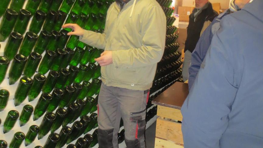 Bereiding van een appelcider “à la methode Champenoise”