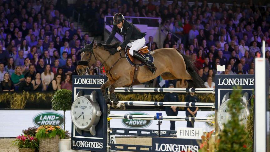 Harrie Smolders wist met Zinius vorig jaar de wereldbekerproef in Mechelen te winnen. Eén van de vele hoogtepunten op Jumping Mechelen.
