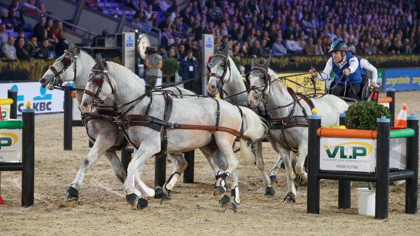 Bram Chardon tijdens de wereldbekerkwalificatie in Mechelen vorig jaar.