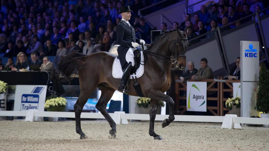 Jeroen Devroe met Eres DL, regerend Belgisch kampioen dressuur.