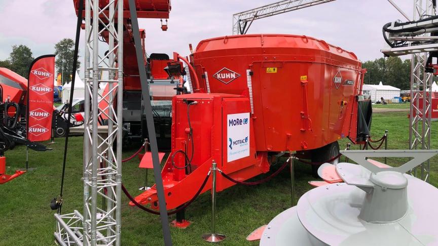 De elektrische voermengwagen werd op de Agrotechniek Holland-beurs voor het eerst gepresenteerd.
