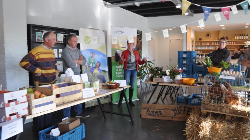 Tijdens de opening van Boeren en Buren in Sint Niklaas