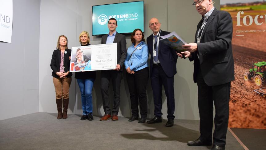 Brent Van Riel ontving de Boerenbond Persprijs 2018 voor bachelor-studenten.