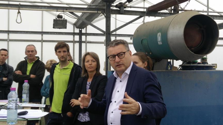 Minister Van den Heuvel was aanwezig om zijn steun te betuigen aan het project.