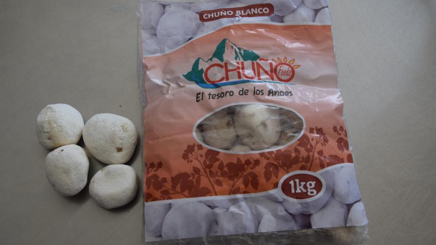 Tunta’s – spierwitte bittere aardappelknollen – nemen een centrale plaats in in het dagelijkse dieet van de Andesbevolking. Voor de Peruaanse boeren zijn ze een belangrijke bron van inkomsten.