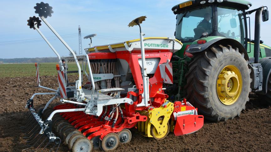 Dankzij de Section Control functie is het zaaien van percelen met een onregelmatige vorm gemakkelijker.