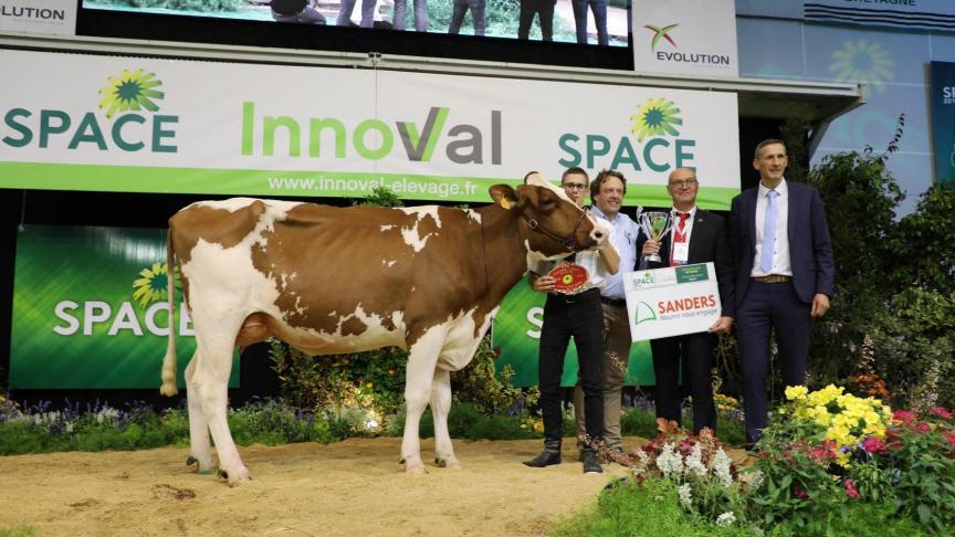 Marilien ‘Championne Espoir’ op de Space. Fokker Jan en Greta Banckaert, Waarschoot.