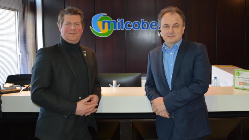 Koopman (rechts) en voorzitter Ryckaert enkele weken geleden, toen de crisis wel duidelijk was maar misschien niet de omvang.