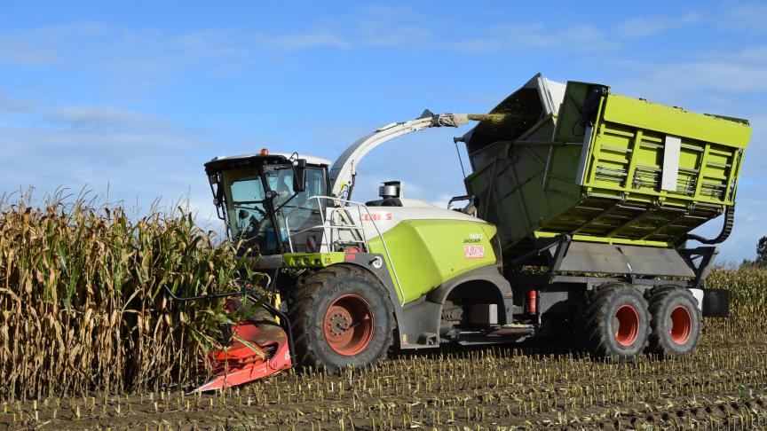 De ‘bunker’ werd volledig zelf gebouwd door loonbedrijf De Bruyne op basis van een jarenlange ervaring.