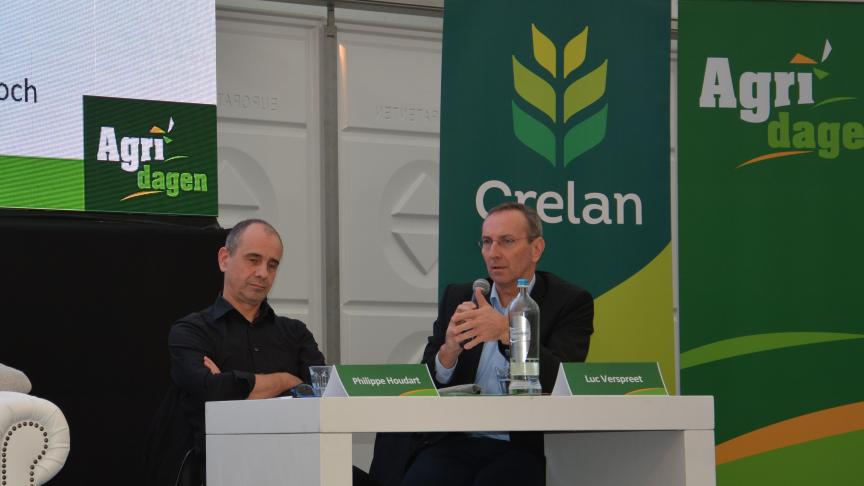 Verspreet, rechts, is optimistisch over prijsniveaus, maar hij ziet ook grote risico’s  voor Europa.