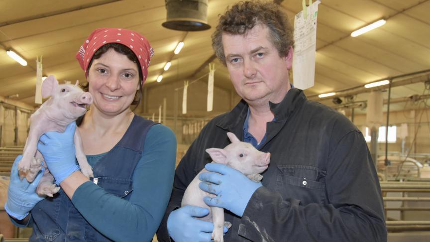 Els Vermeulen en Filip Bonte: gedreven varkenshouders én akkerbouwers