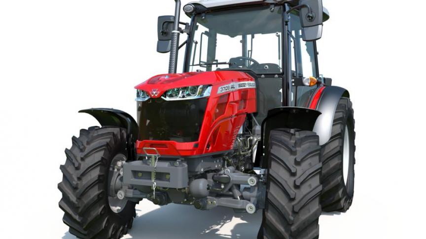 De MF 3700 AL tractorreeks krijgt in optie een geveerde vooras mee.