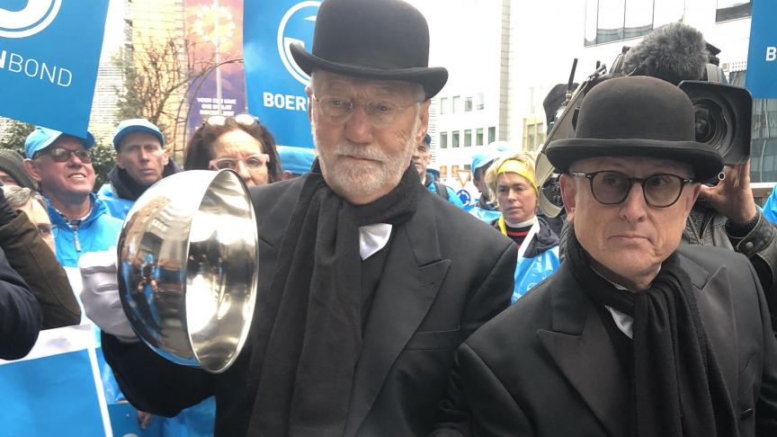Enkele maanden geleden protesteerden landbouworganisaties tegen het EU-beleid in Brussel.