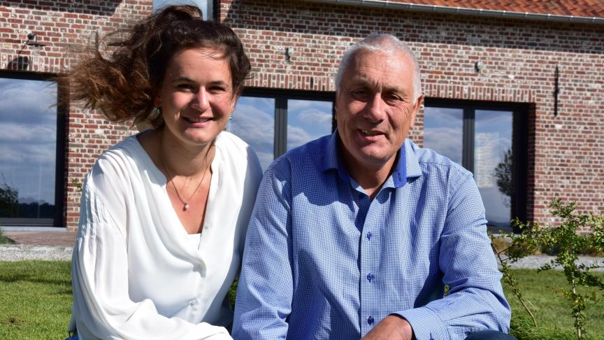 Dochter Flore en vader Johan.