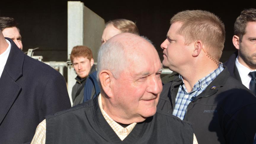 Perdue bezocht vorig jaar ons land en ging toen onder meer het gesprek aan met lokale vleesveehouders.