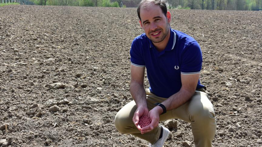 Thomas Truyen is een van de eerste landbouwers die kikkererwten en kidneybonen teelt.