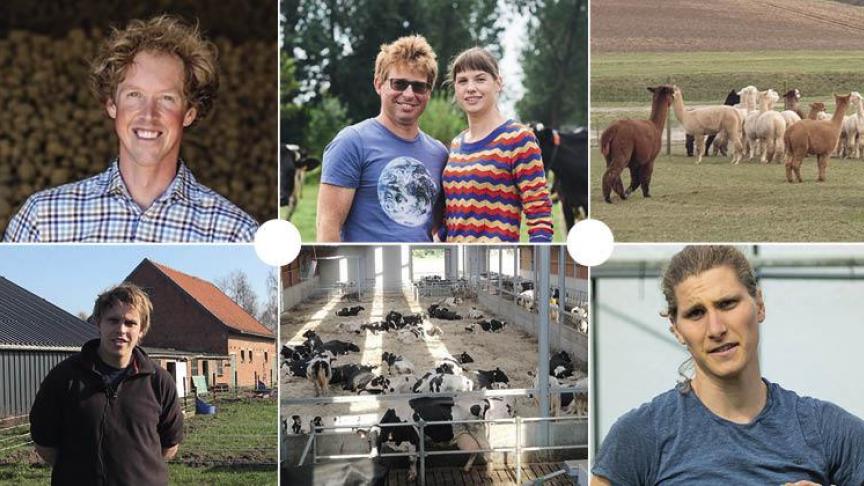 De 6 laureaten van de Newie Award 2021.