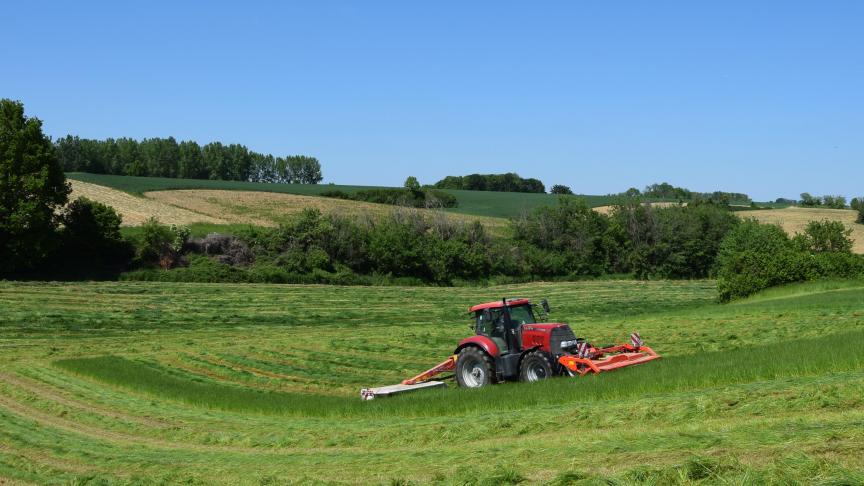Het volume verkochte hooibouwmachines was afgelopen seizoen hoger dan verwacht.