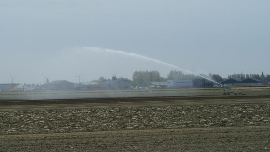 De manier van irrigeren maar ook het bewerken van de bodem is bepalend voor de vochtopname van landbouwgewassen.