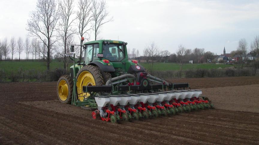 Veel van het bietenareaal is momenteel ingezaaid.