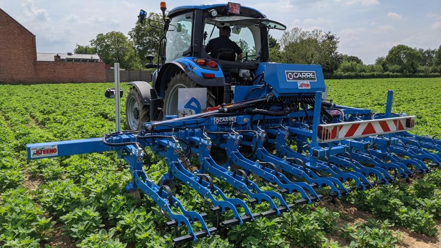 Onkruid en onkruidbeheersing was moeilijk in een kletsnat seizoen als 2021. Schoffelen was nog het meest effectief.